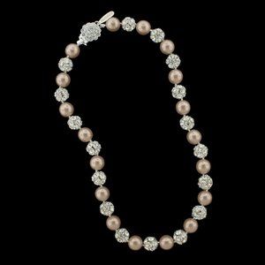GIAVAN - PEARL AND RHINESTONE BEADS NECKLACE
